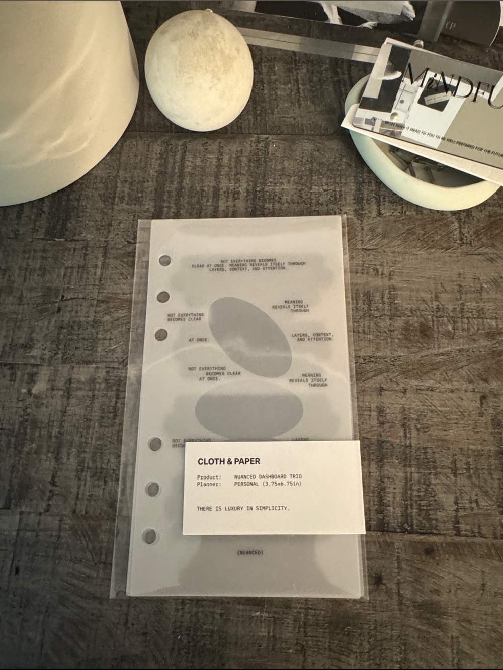 🏷️ NWT Cloth & Paper Nuanced Dashboard Trio | Personal Size